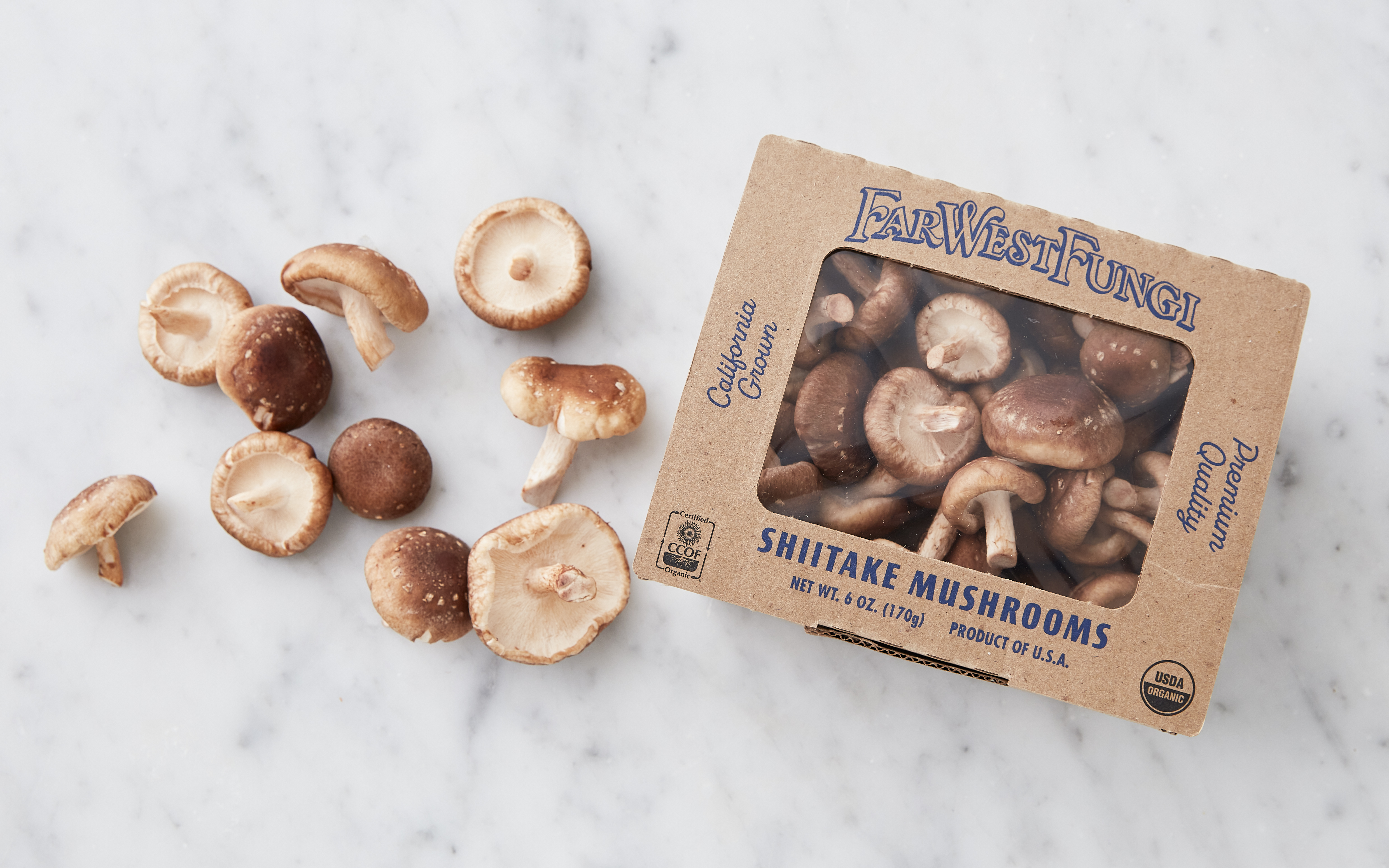 Organic Shiitake Mushrooms 6 oz Far West Mushrooms Good Eggs