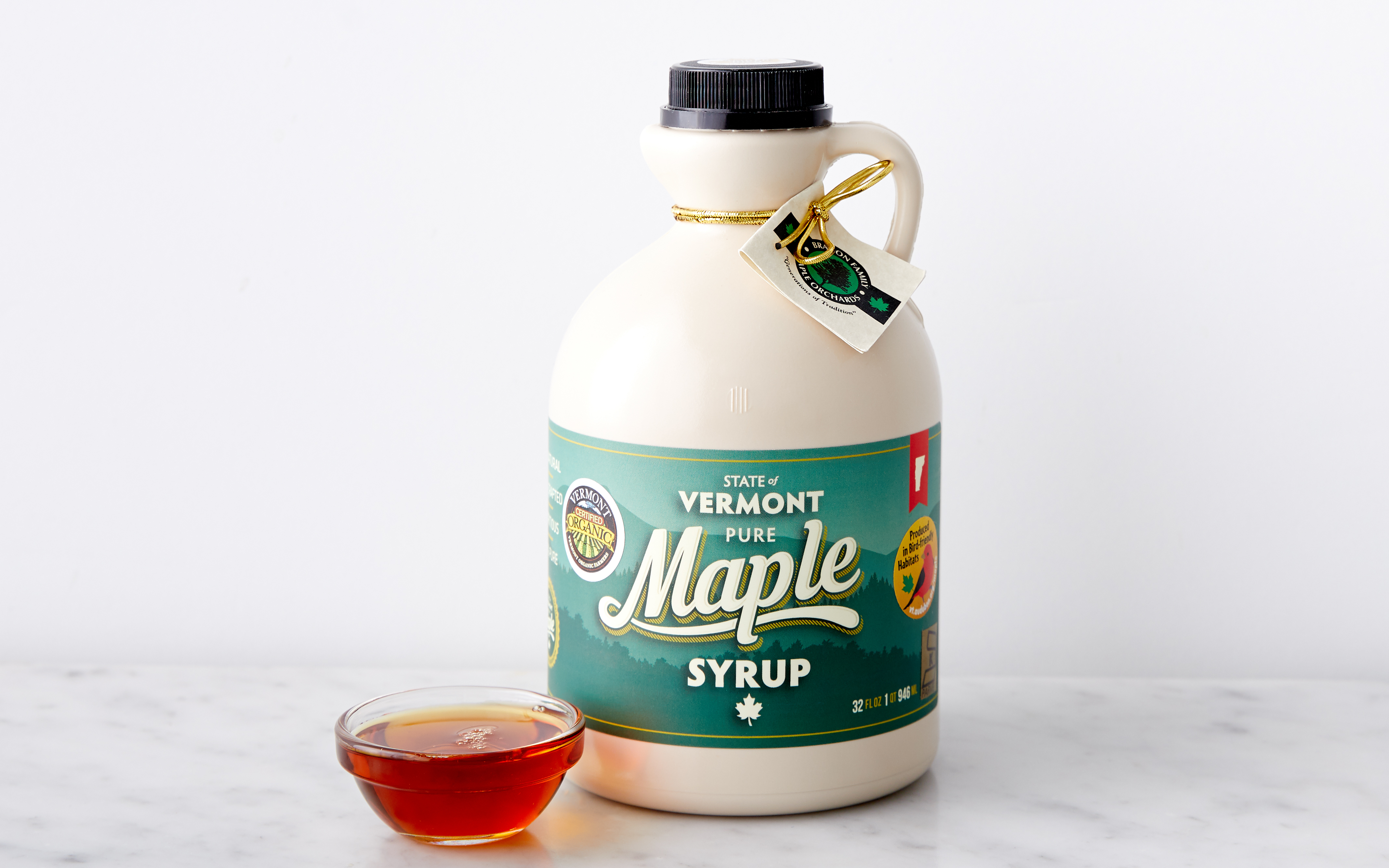Grade A Dark Robust Organic Maple Syrup 32 fl oz Branon Family Maple Orchards Good Eggs