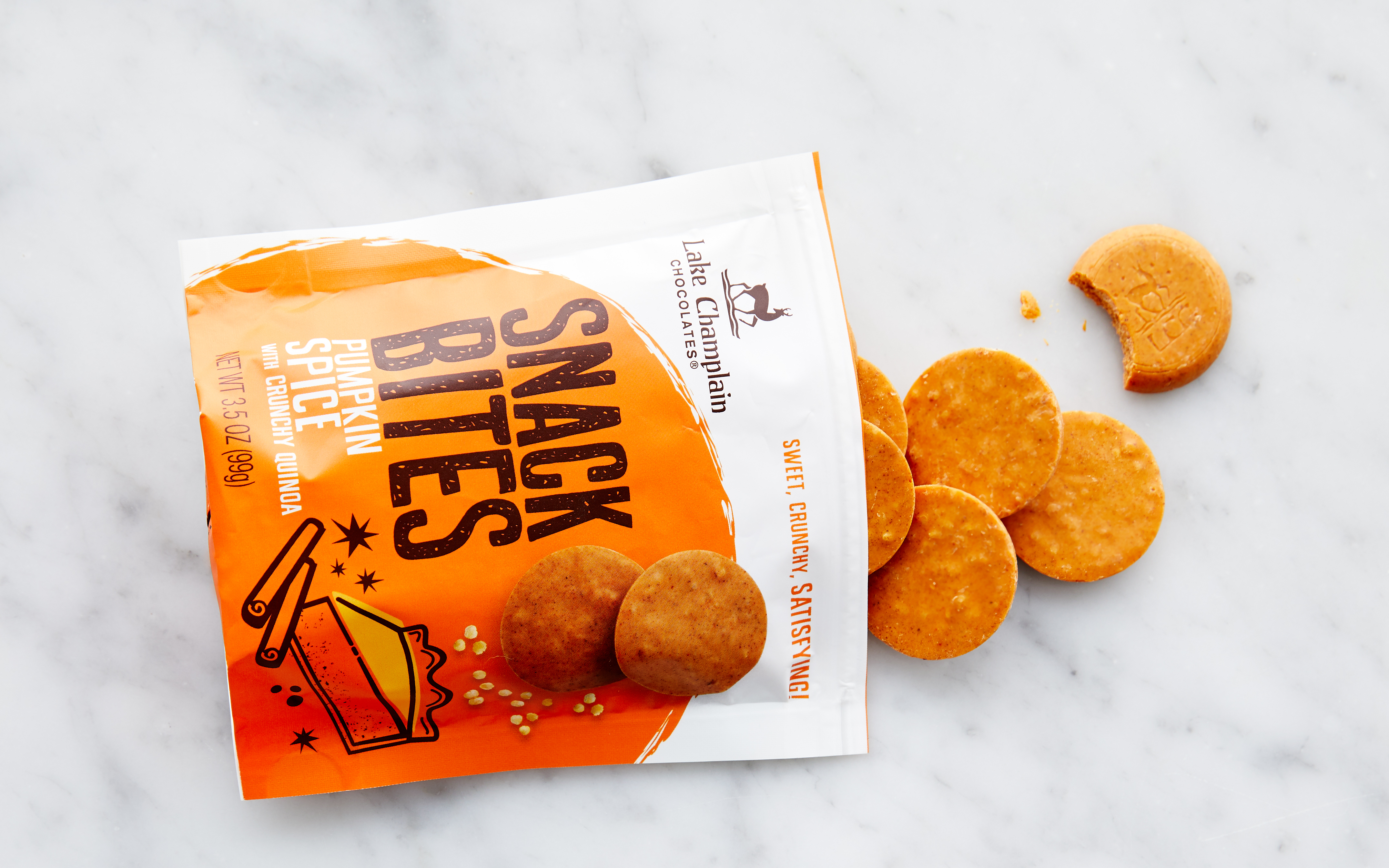 Organic Pumpkin Spice & Crunchy Quinoa Snack Bites 3.5 oz Lake