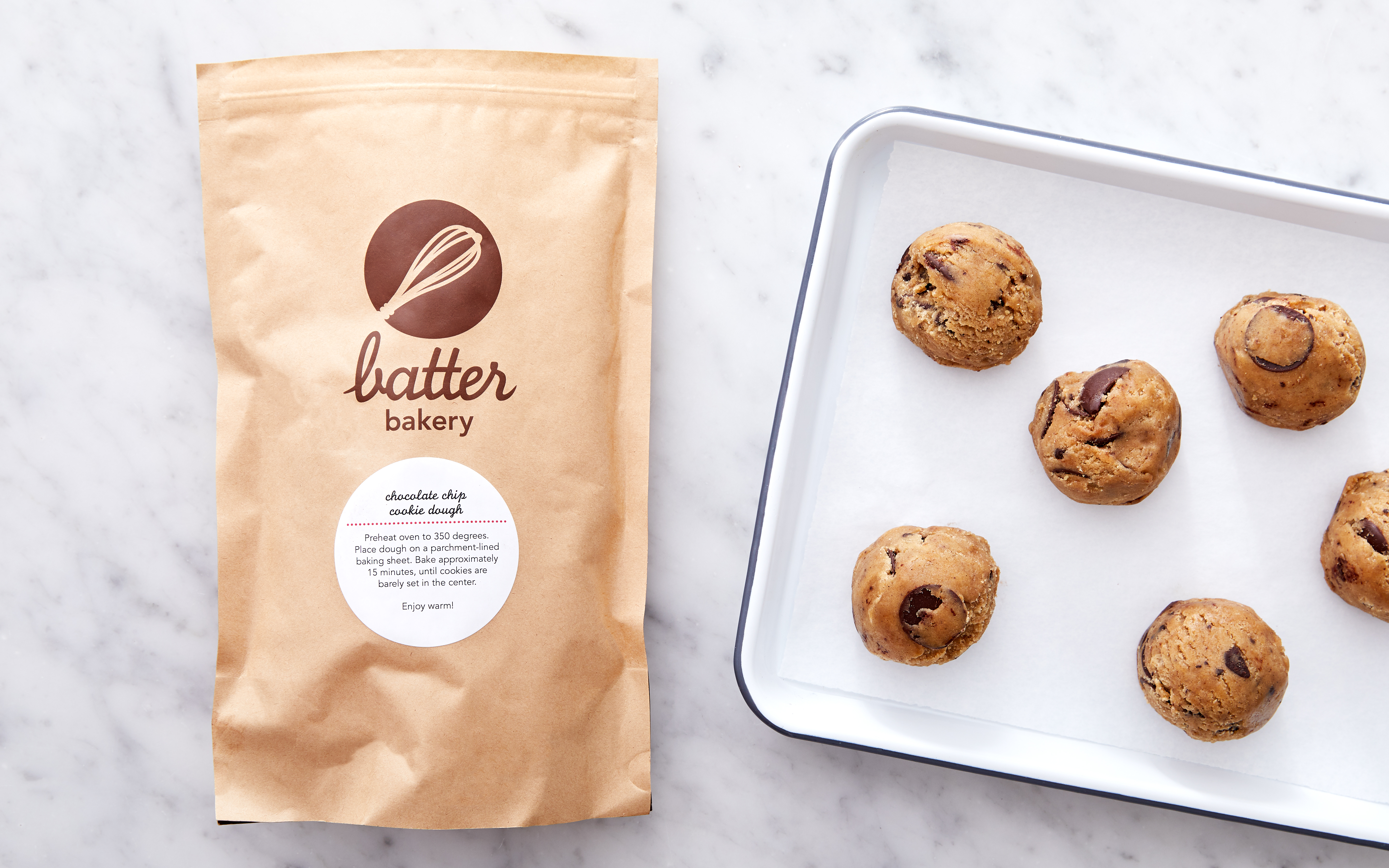 Chocolate Chip Cookie Dough 6 count Batter Bakery Good Eggs