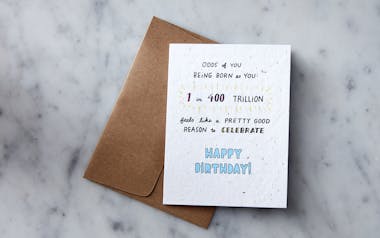 Odds of You Birthday Card