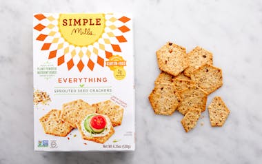 Everything Sprouted Seed Crackers