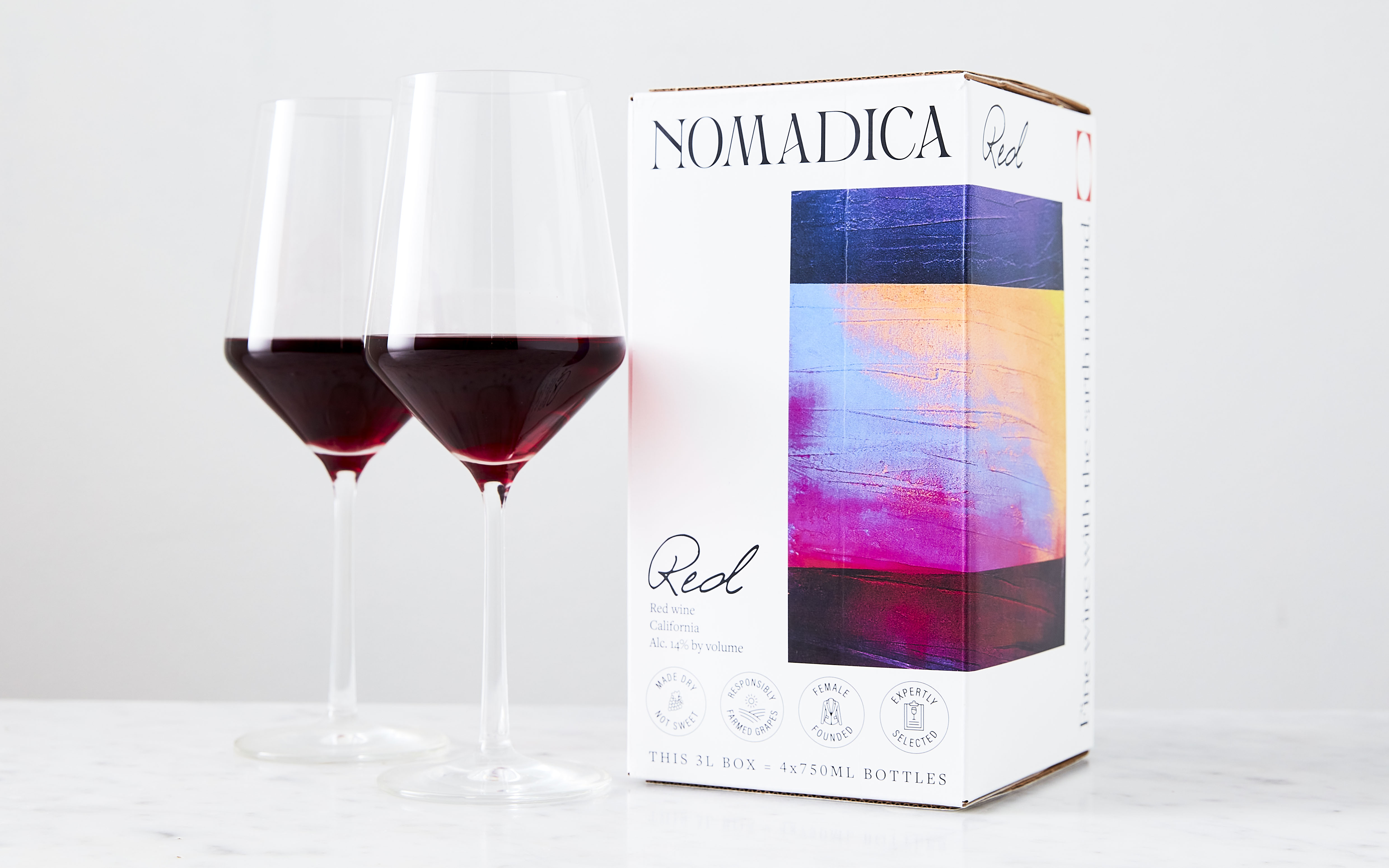 Red Boxed Wine 3 liter Nomadica Good Eggs