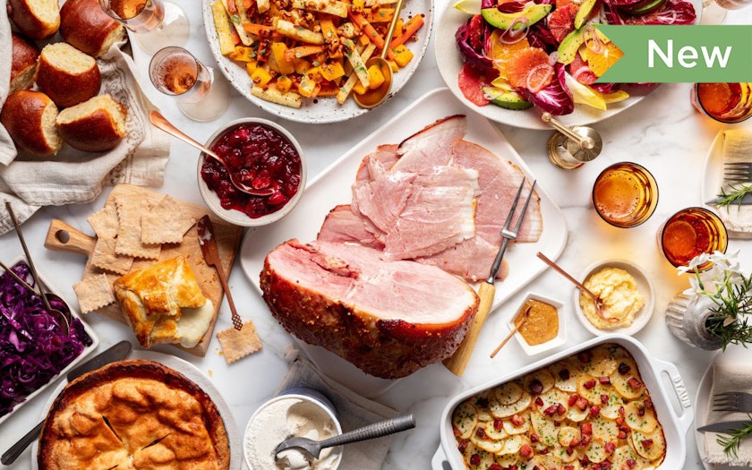 Ultimate Holiday Ham Dinner servings Good Eggs Meal Kits