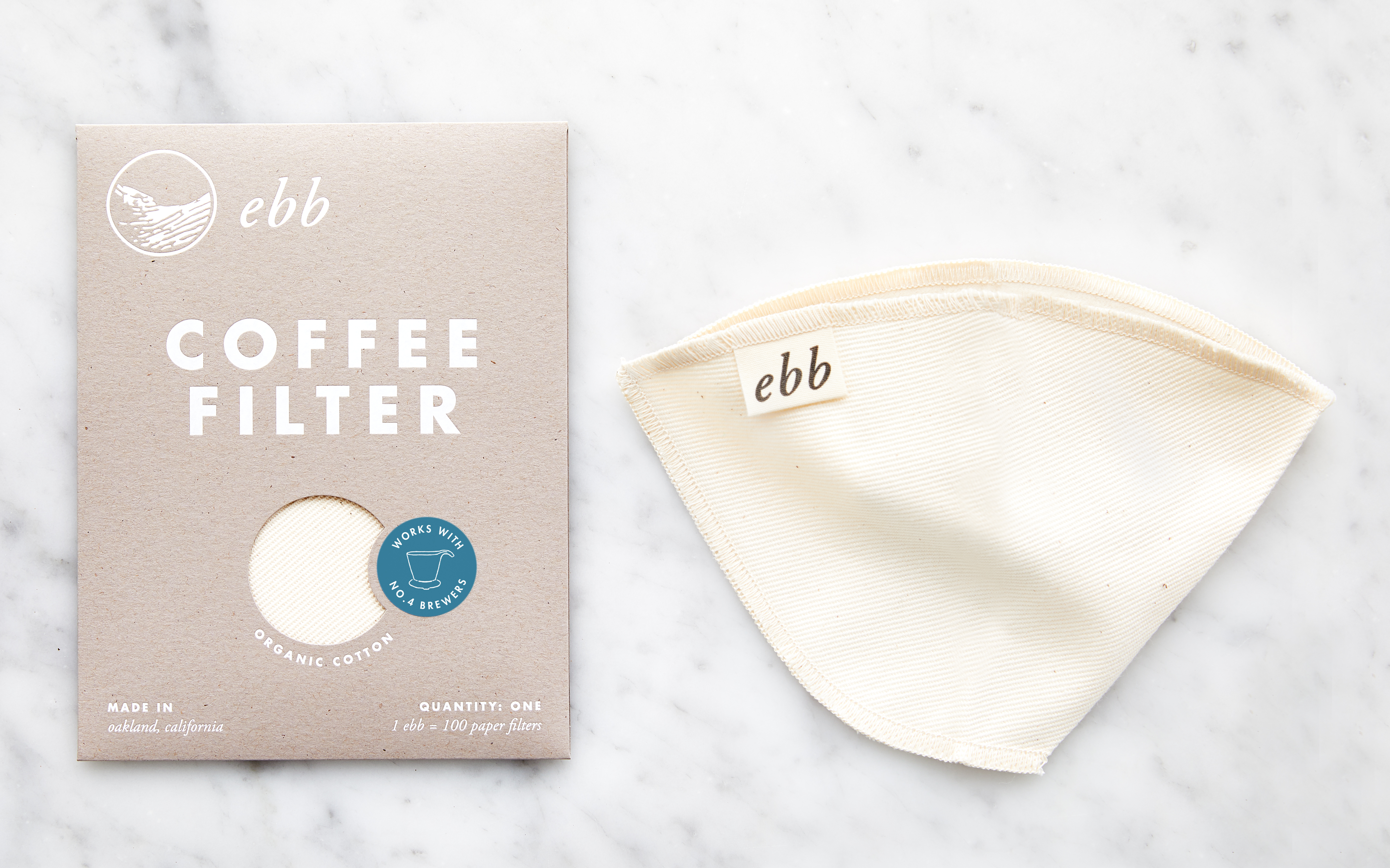 Reusable No. 4 Coffee Filter Ebb Filter SF Bay Good Eggs