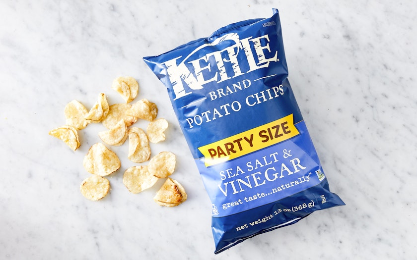 Sea Salt & Vinegar Potato Chips, 13 oz, Kettle Brand