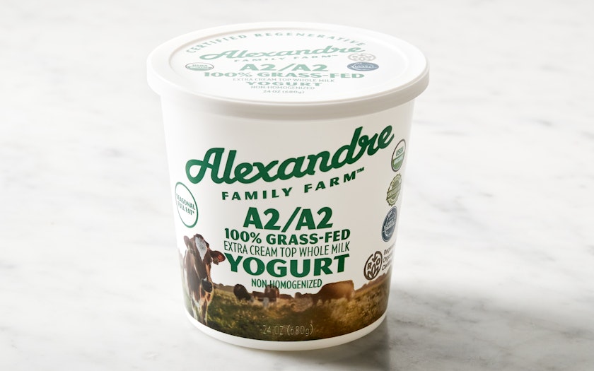 Organic A2/A2 Cream on Top Yogurt | 24 oz | Alexandre Family Farm | Eggs