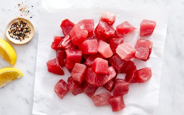 Wild Pacific Ahi Tuna Poke Cubes (Frozen)