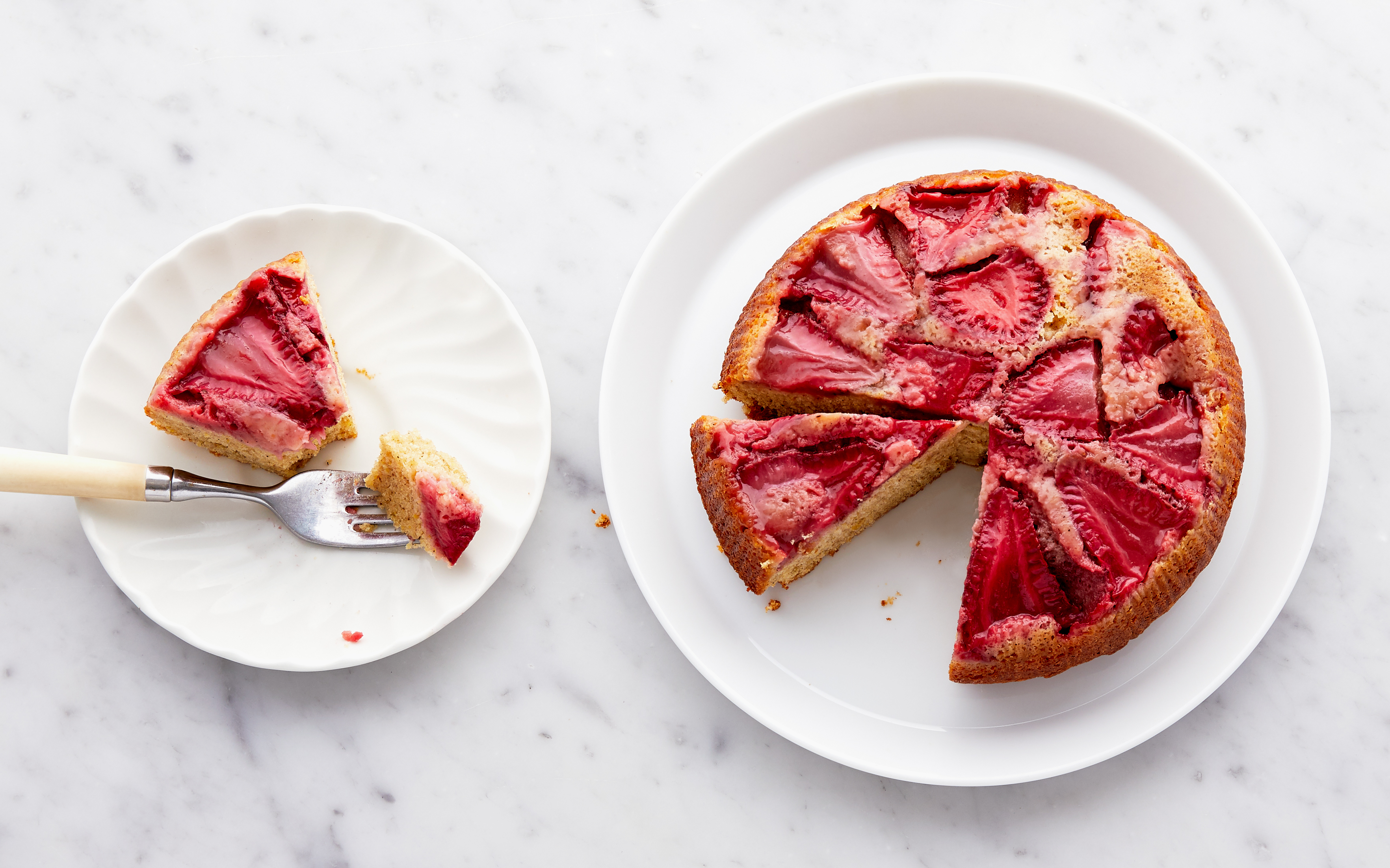 Strawberry Buttermilk UpsideDown Cake 7 inch Batter Bakery Good Eggs