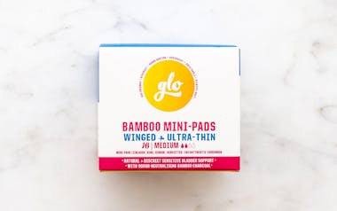 GLO Bamboo Mini-Pads w/ Wings for Sensitive Bladders