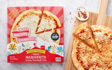 Plant-Based Margherita Sourdough Pizza