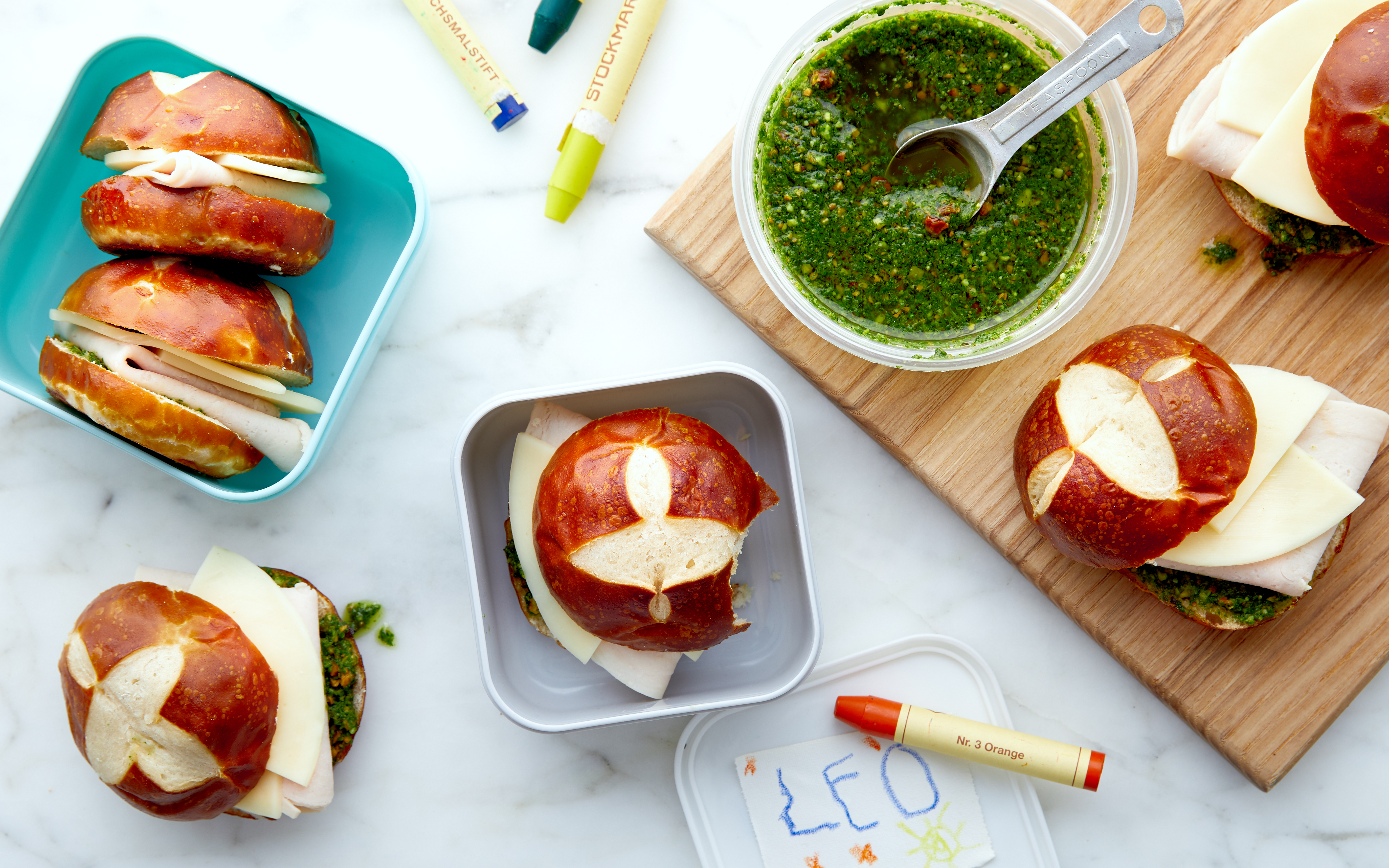 Turkey Sammies with Provolone Cheese & Spinach 3 servings Good Eggs