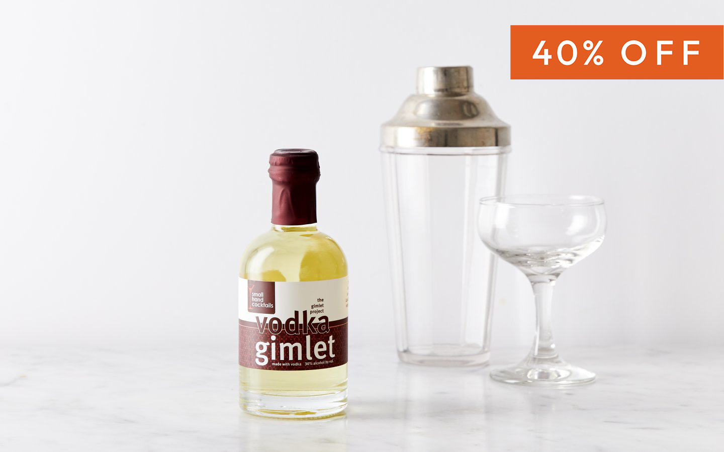 Vodka-Lime Gimlet 200 ml Small Hand Cocktails Good Eggs