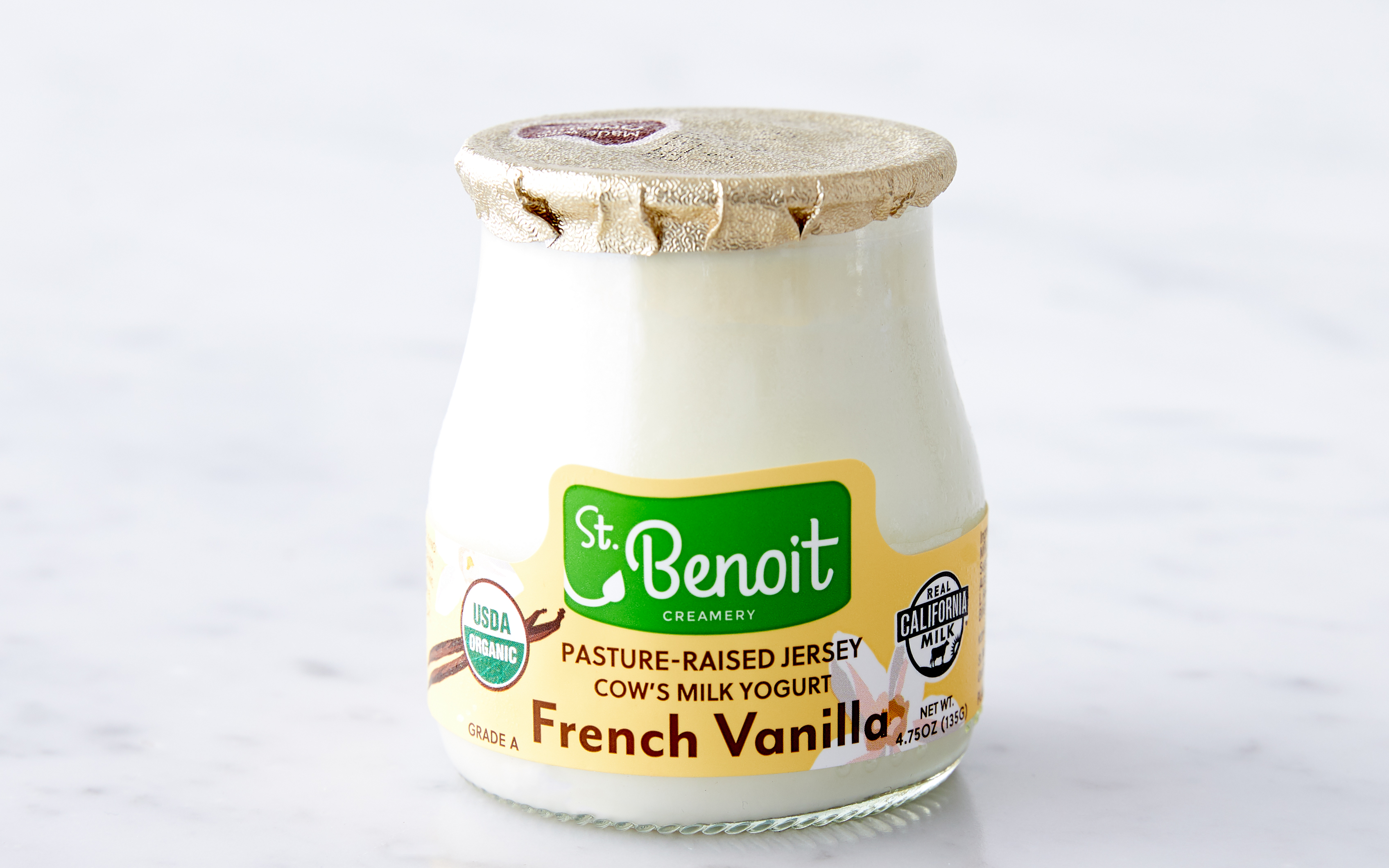 Organic A2 Pasture-Raised French Vanilla Yogurt | 4.75 oz | St