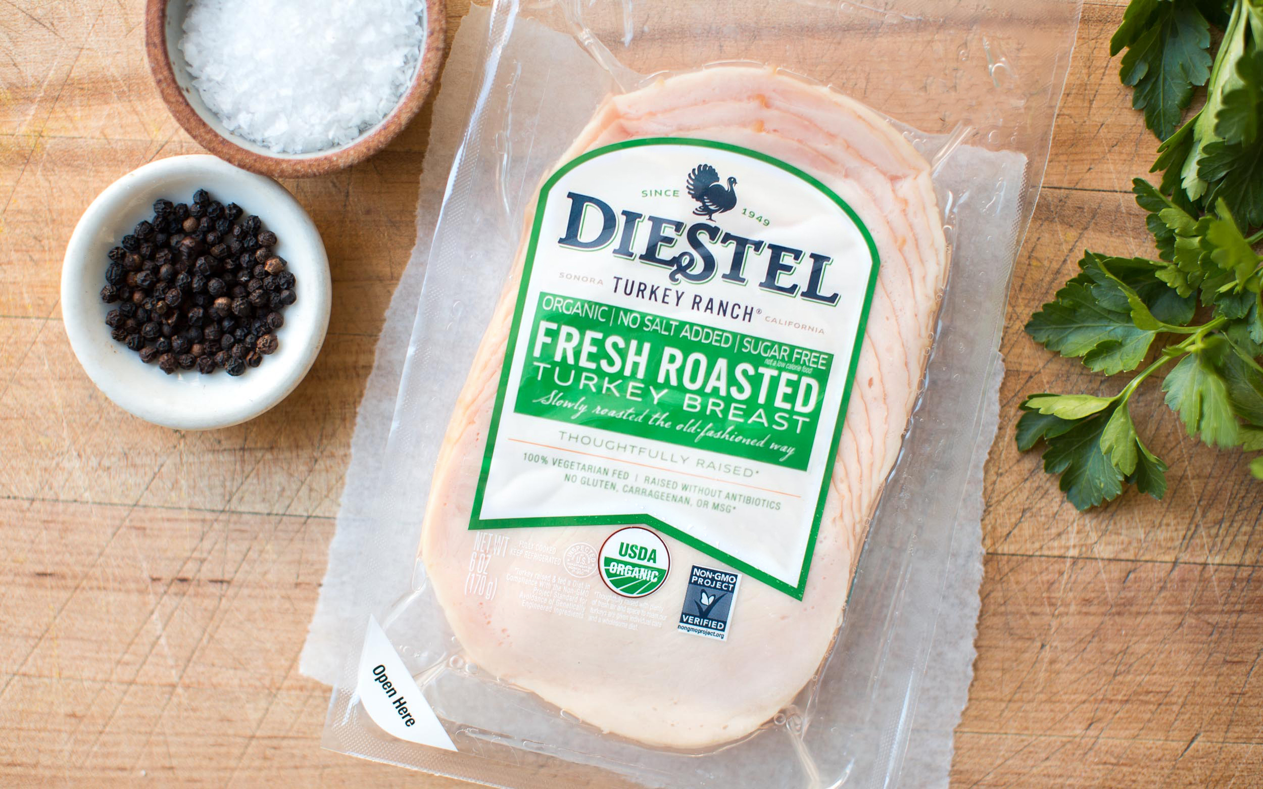 Organic Fresh Roasted Turkey 6 oz Diestel Turkey Good Eggs