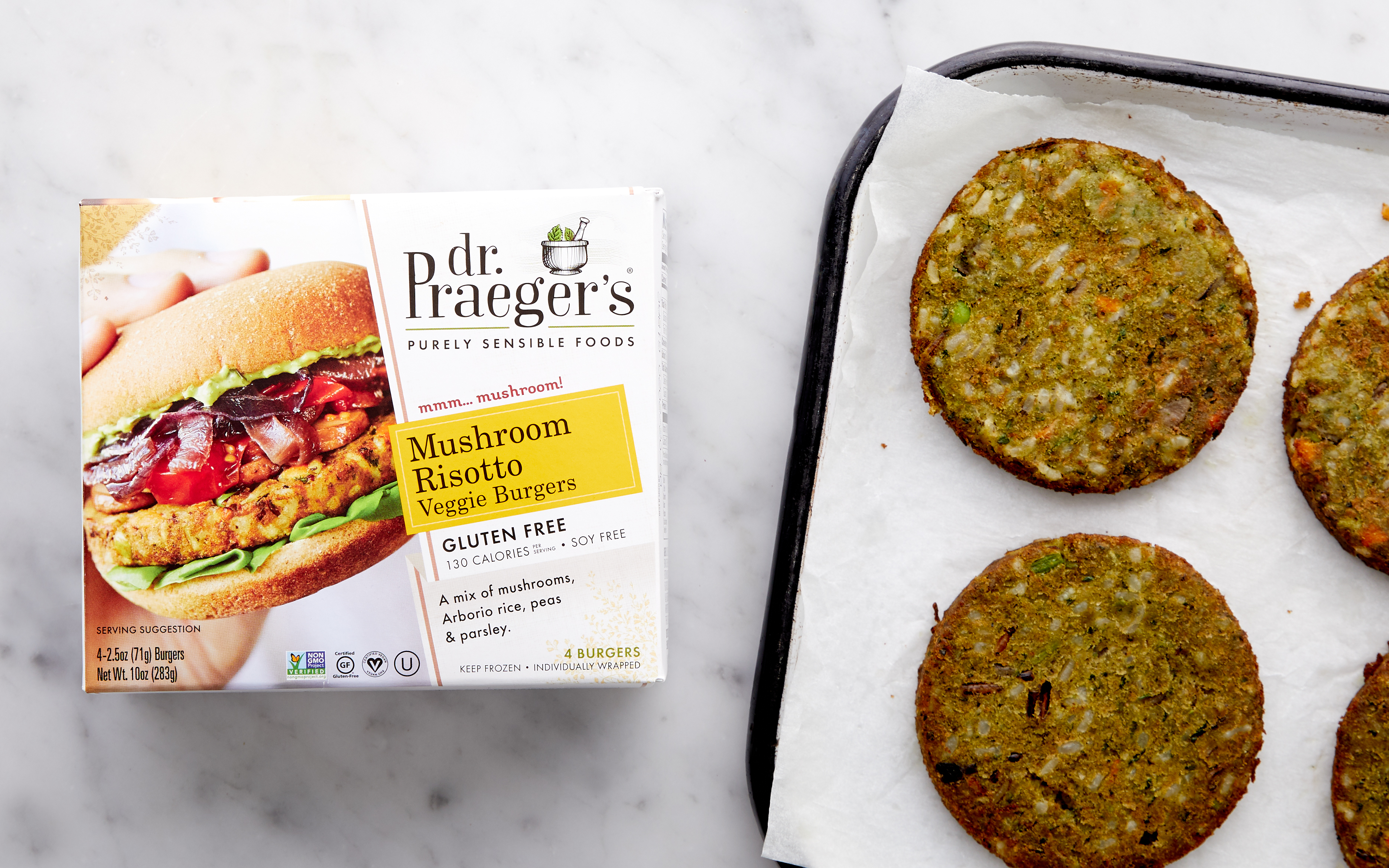 Mushroom Risotto Veggie Burger 10 oz Dr. Praeger's Good Eggs