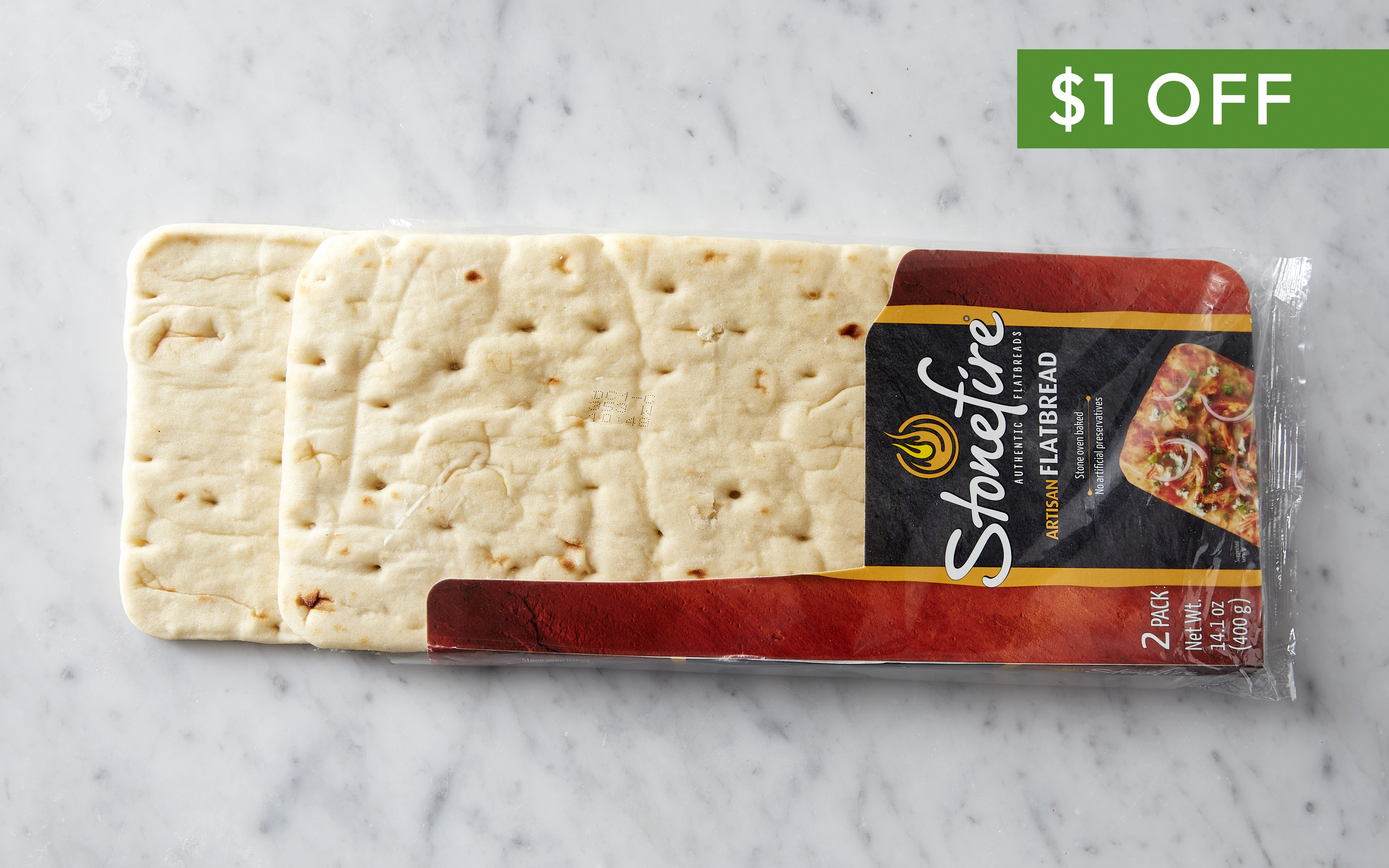 Artisan Flatbread Pizza Crust 2 count Stonefire Good Eggs