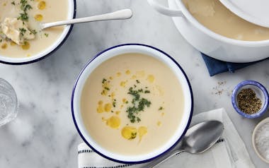 Avgolemono Soup with Chicken & Rice 