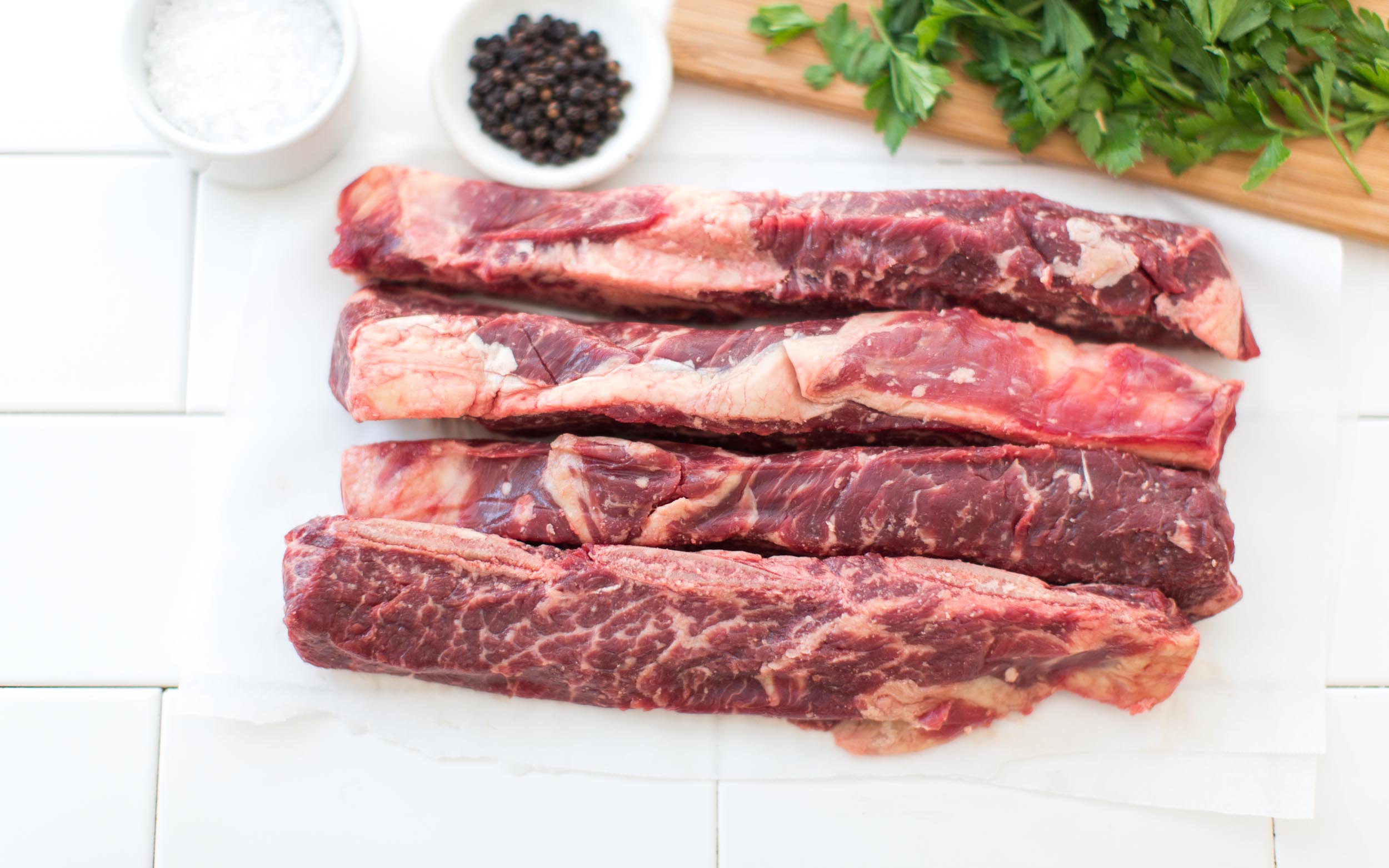 Beef Flanken Ribs Beef Short Ribs Oven 350 Grass-Fed English Cut