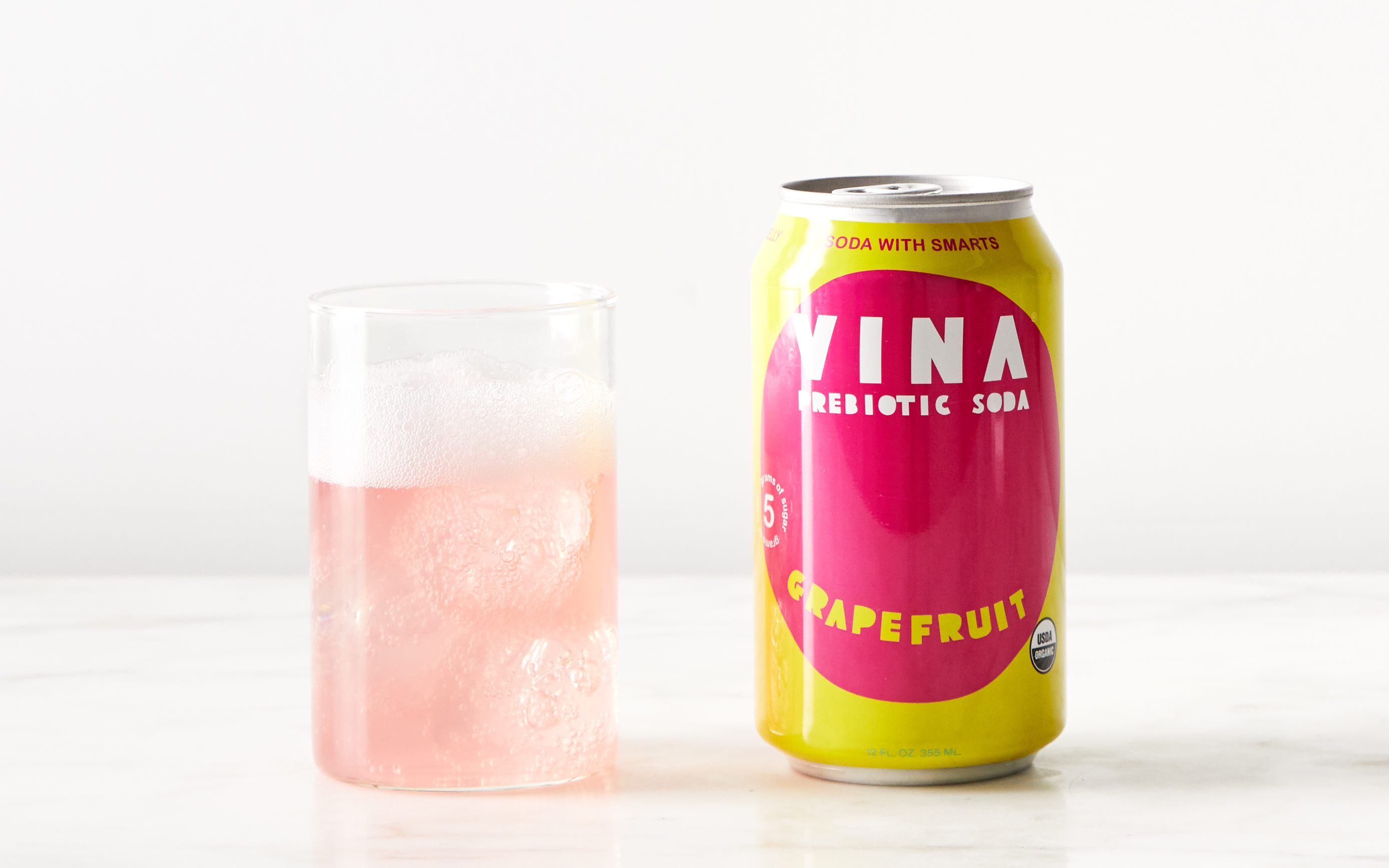Grapefruit Prebiotic Soda 12 oz VINA Good Eggs