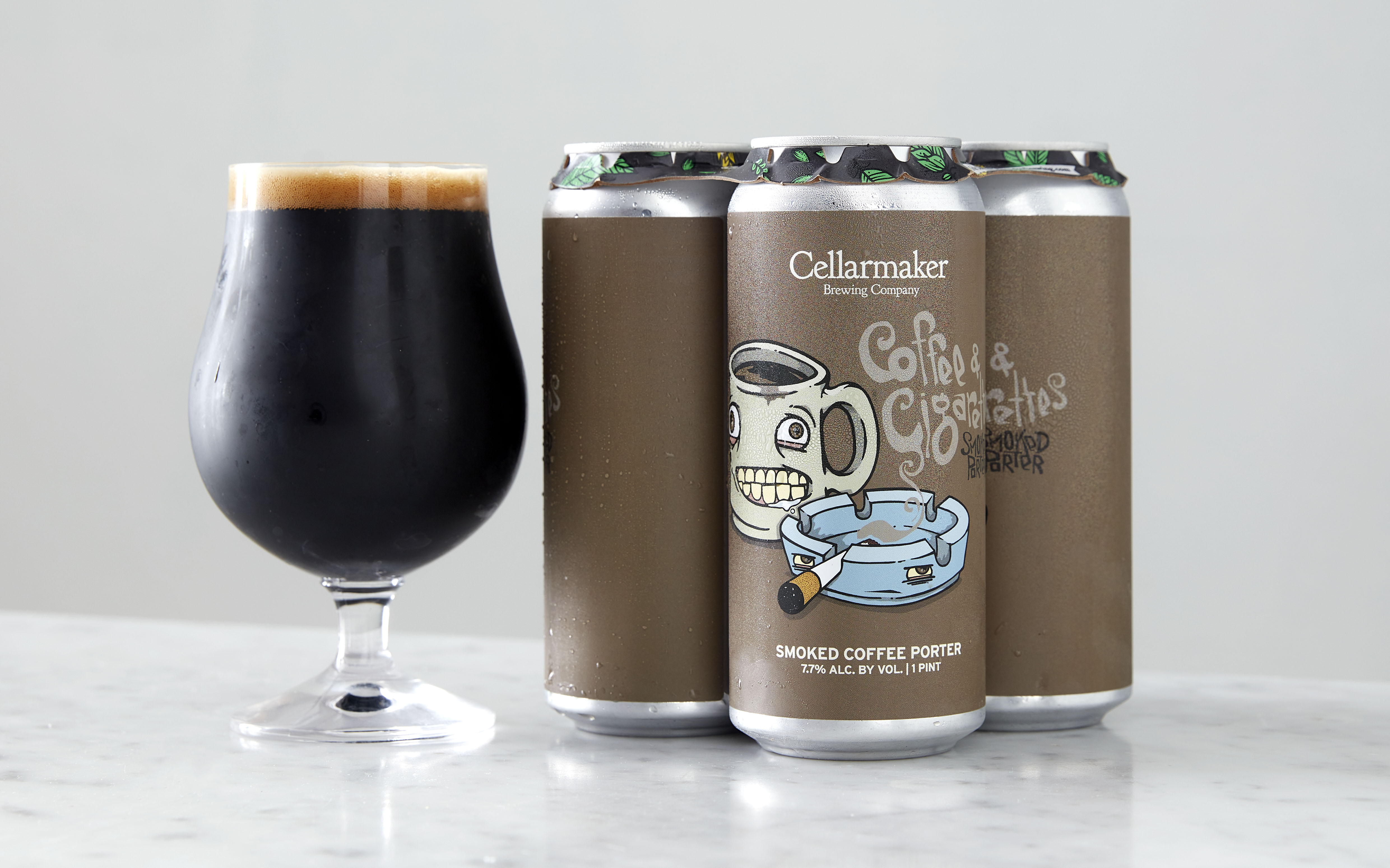 Coffee & Cigarettes Smoked Coffee Porter 4Pack 4 count Cellarmaker