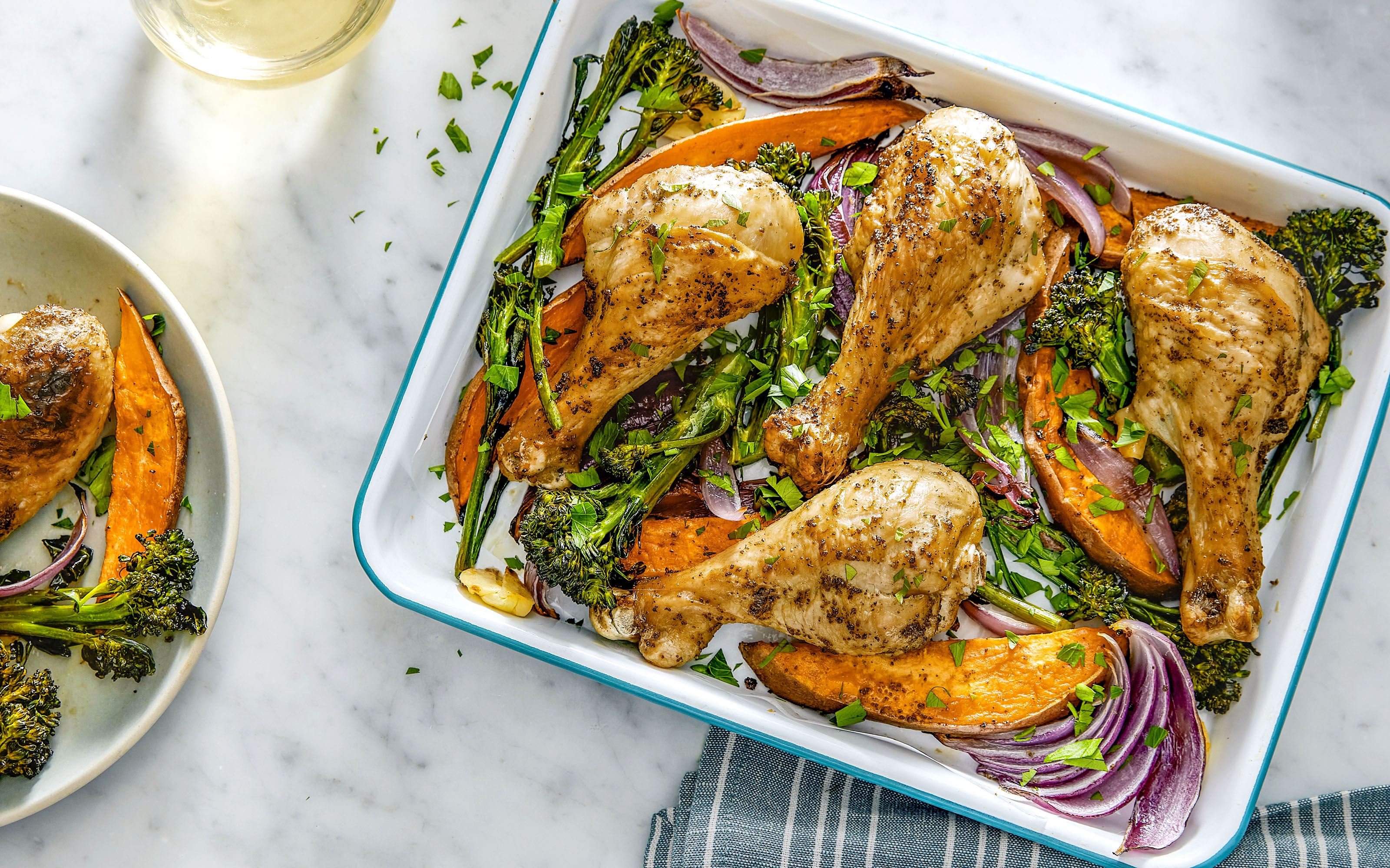 Sheet Pan Baked Chicken With Potatoes And Onions Sheet Pan Chicken