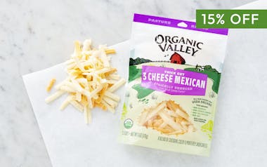 Organic Thick-Cut Mexican Cheese Blend