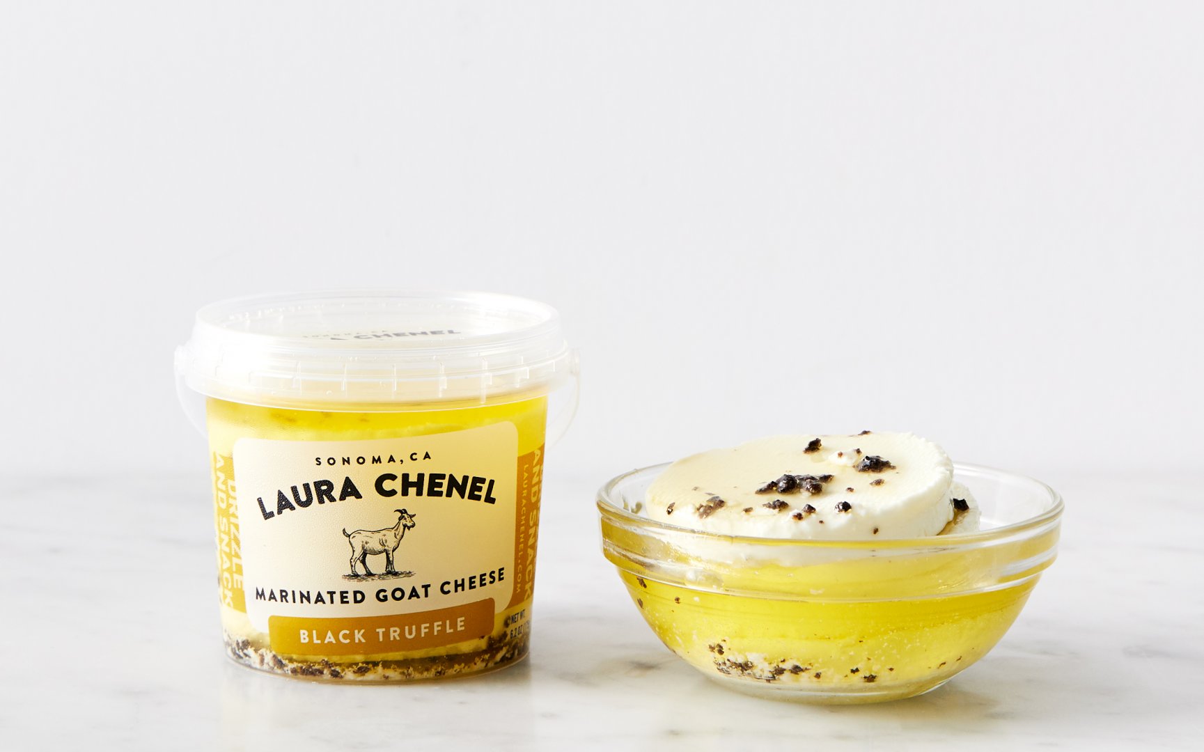 Marinated Black Truffle Goat Cheese Laura Chenel SF Bay Good Eggs