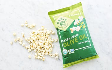 Organic Popcorn with Extra Virgin Olive Oil
