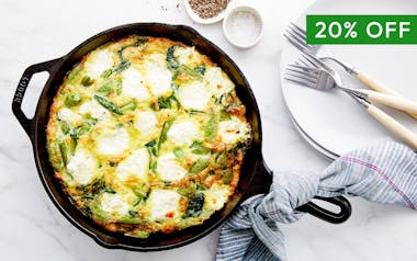 Spring Frittata with Peas & Mint