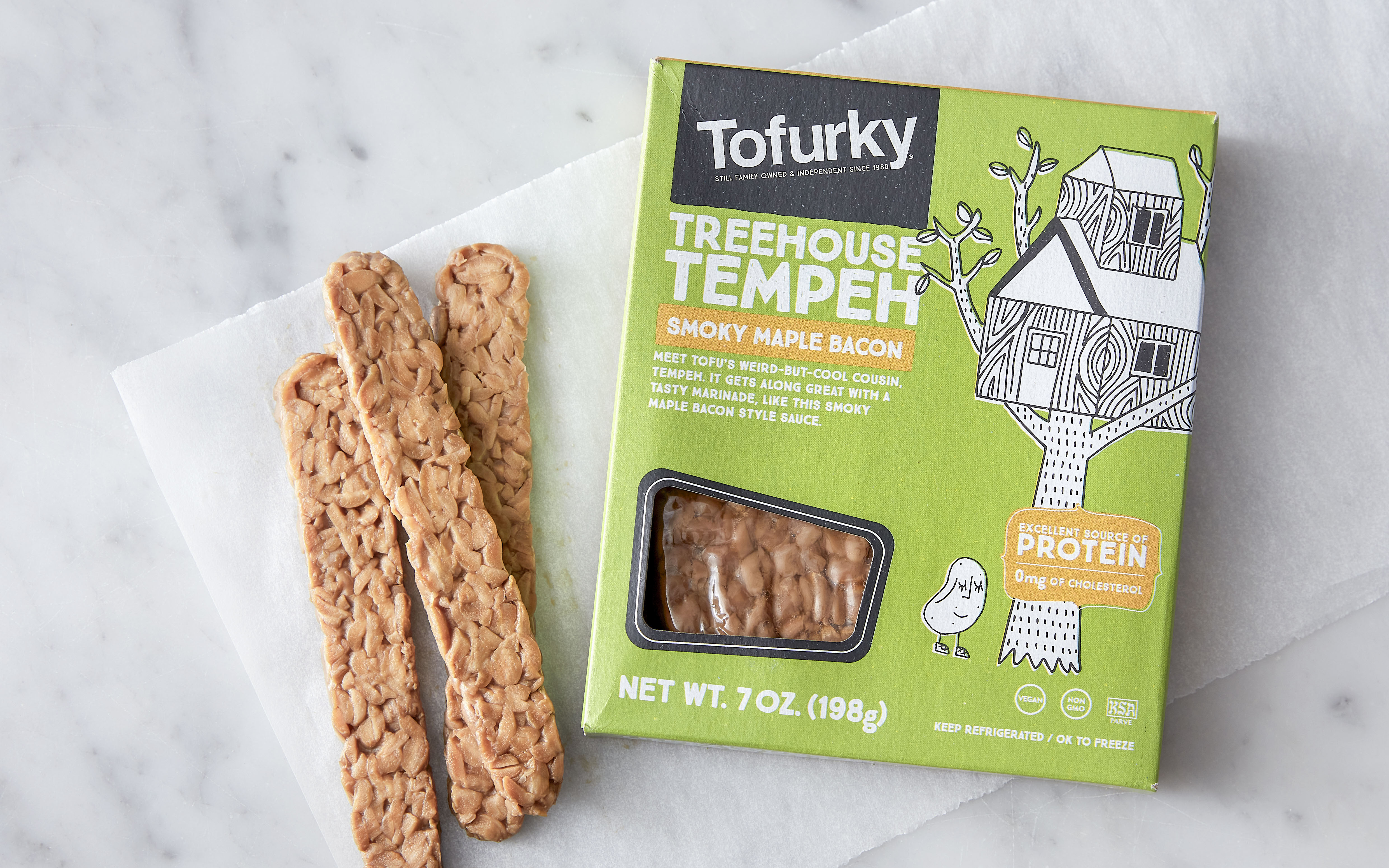 Smoky Maple Bacon Marinated Tempeh Strips oz Good Eggs