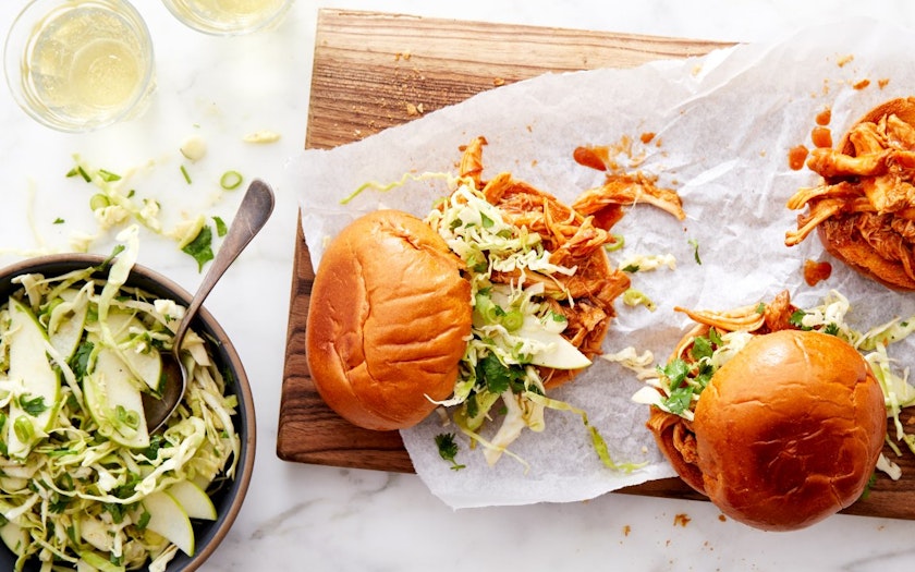 HOT Bbq Sauce Slow Cooker Bbq Pulled Chicken Thighs Slow