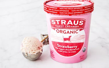 Organic Strawberry Ice Cream