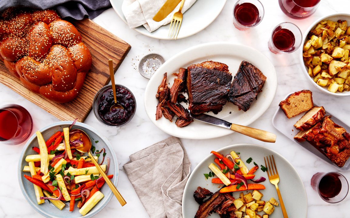 SlowRoasted Brisket Celebration Dinner Kit 4 servings Good Eggs