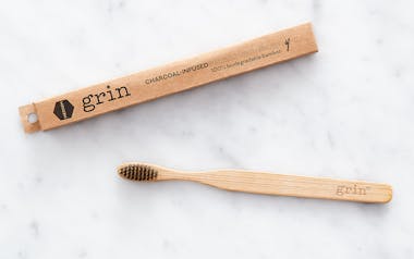 Medium Charcoal-Infused Bamboo Toothbrush 
