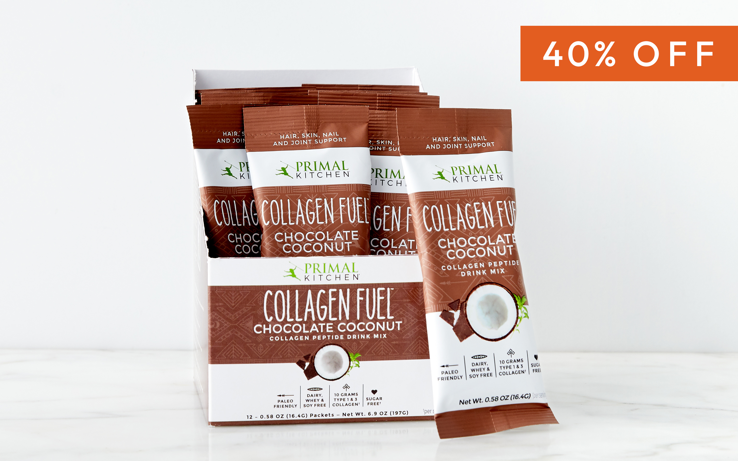 Chocolate Coconut Collagen Fuel Single Serve 12 Count Primal   40fdffc8 8722 41dc B77a Bae08239fe60 