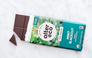 Organic Superdark Mint Crisp Chocolate Bar (90%)