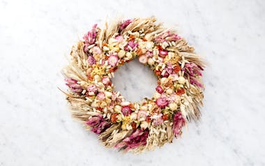 Organic Dried Flower Wreath