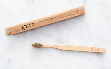 Soft Charcoal-Infused Bamboo Toothbrush 