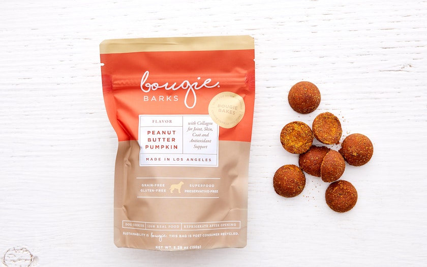 Peanut Butter Pumpkin Dog Treats 24 count Bougie Barks Good