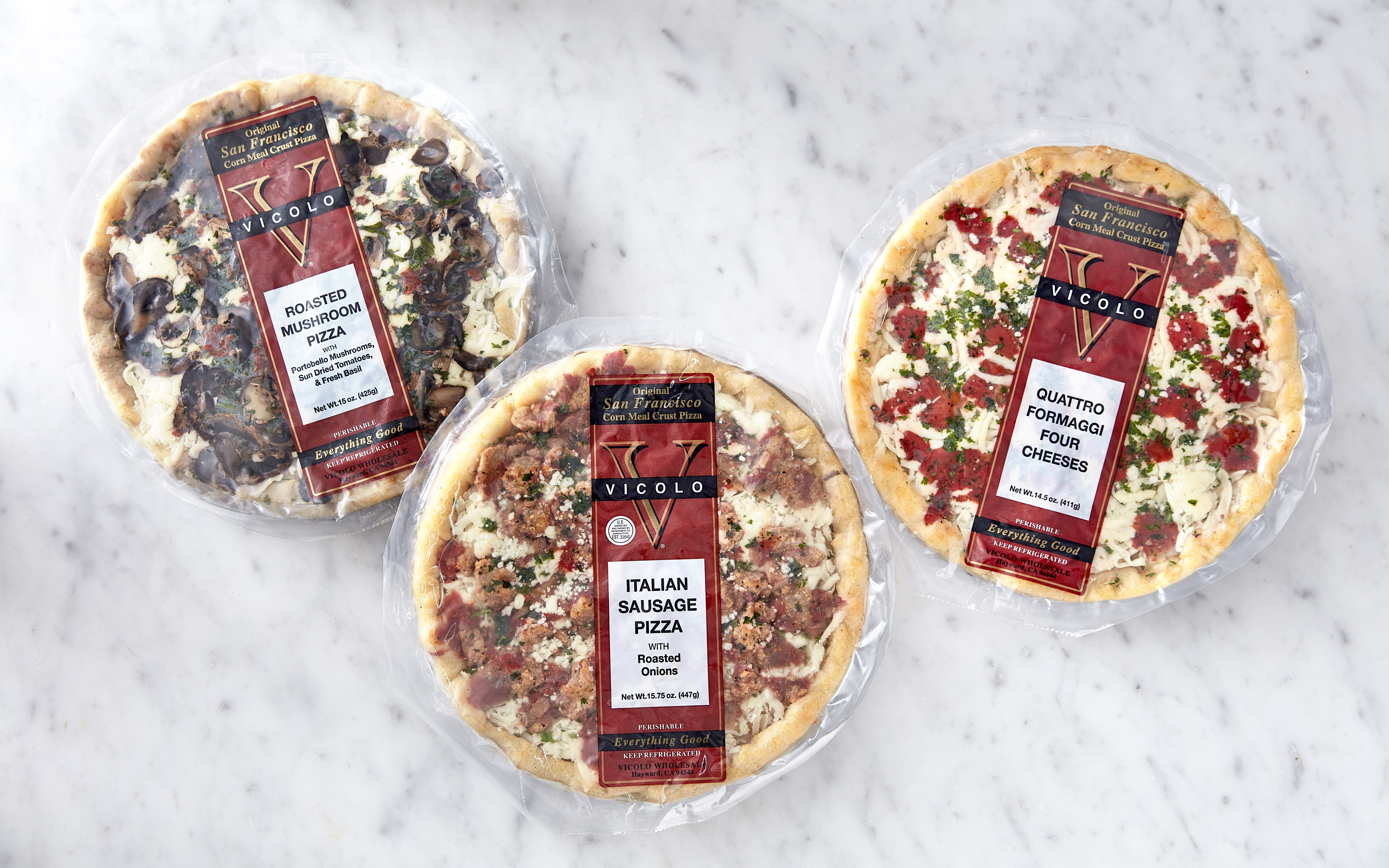 Vicolo Cornmeal Crust Pizza Trio 3 count Vicolo Pizza Good Eggs