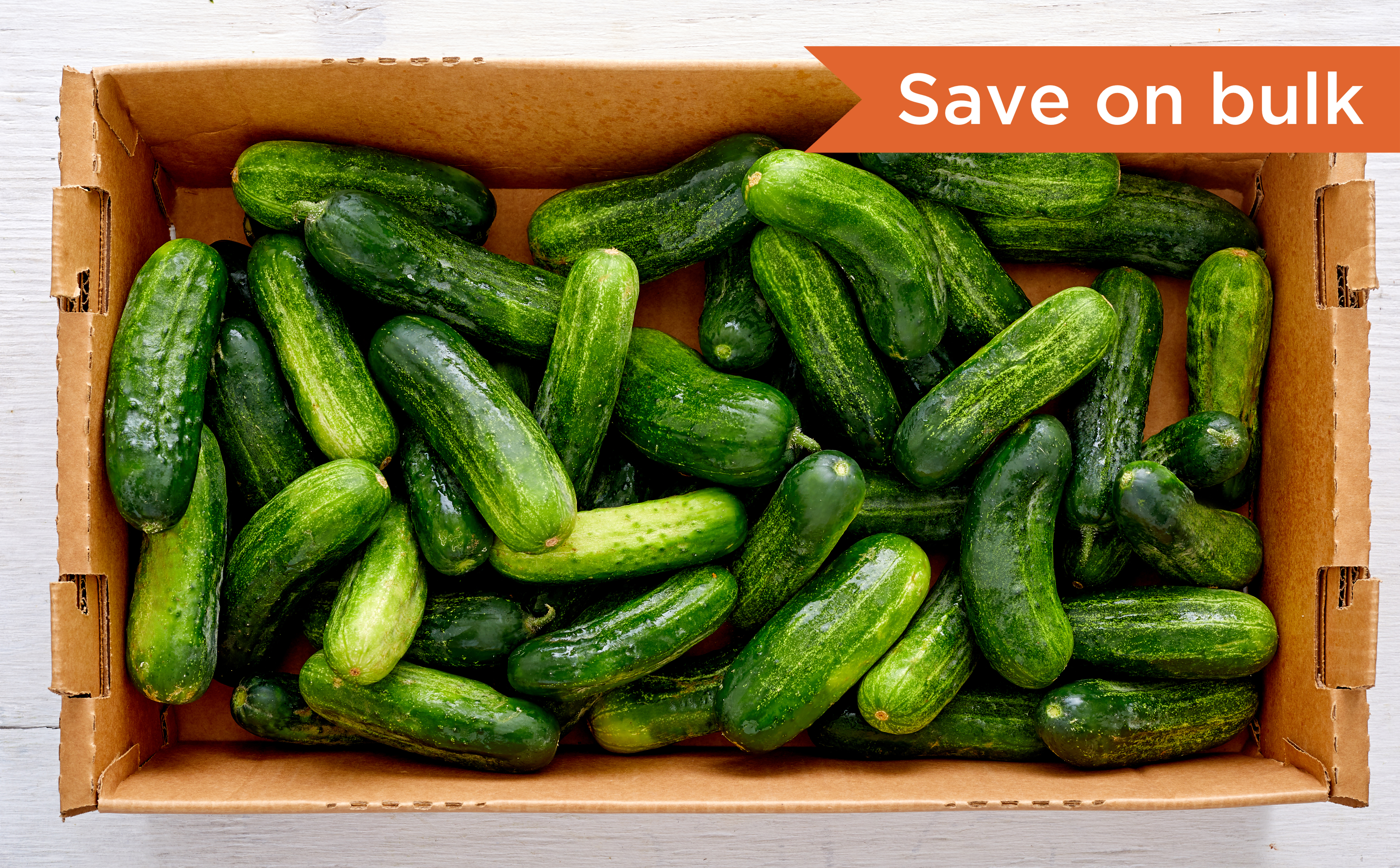 Case of Organic Pickling Cucumbers 20 lb Full Belly Farm* Good Eggs