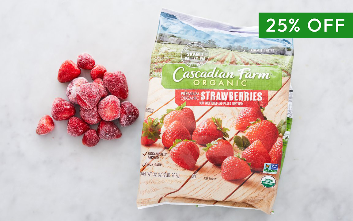Organic Frozen Strawberries 32 oz Cascadian Farm Good Eggs