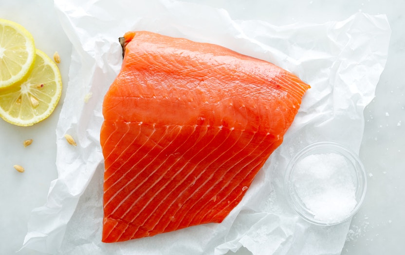 Wild Chinook Salmon Filet (Frozen), 0.5 lb, Kenai Red Fish Company