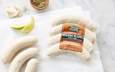 Traditional Boudin Blanc French Sausages