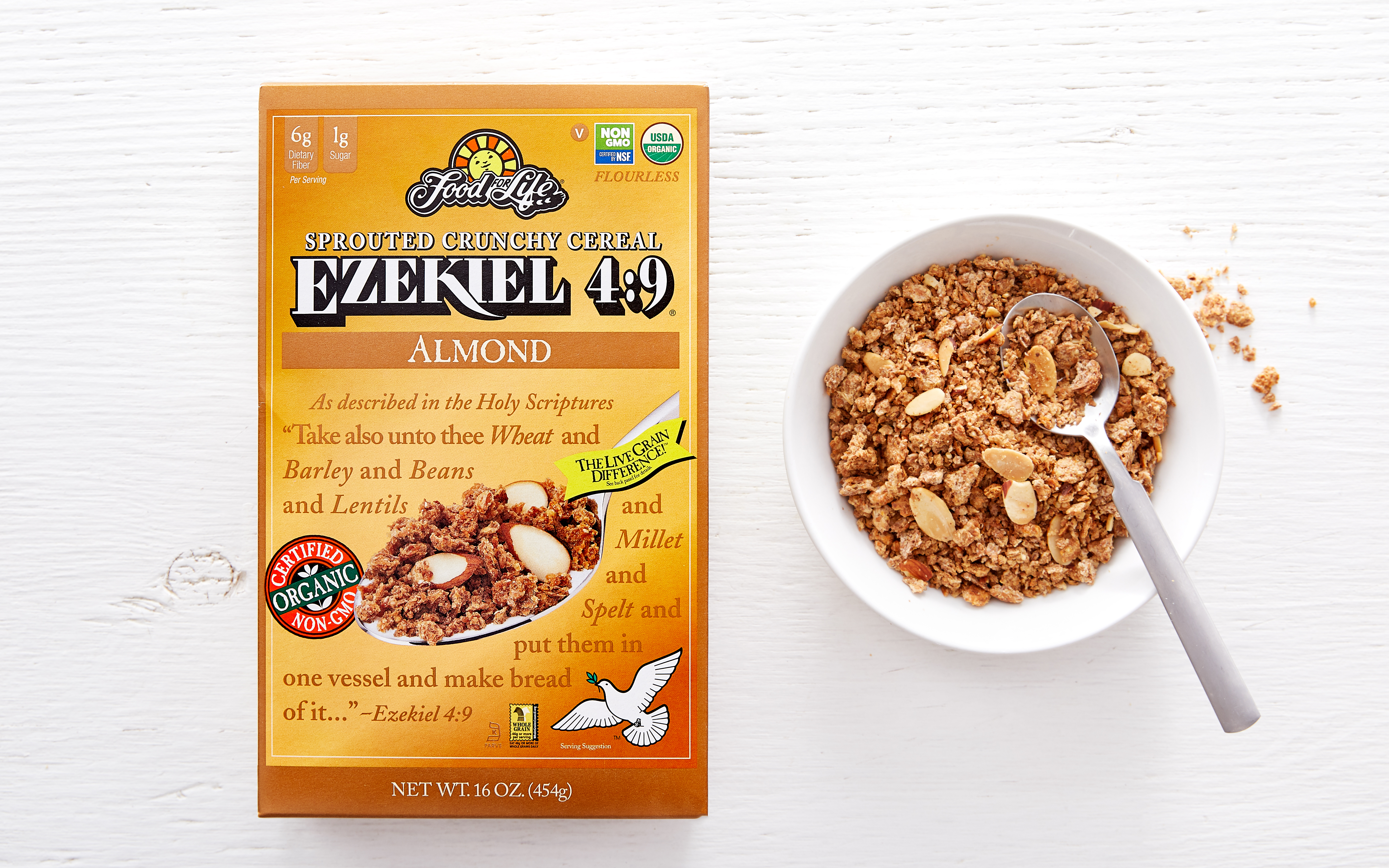 Ezekiel 49 Almond Sprouted Whole Grain Cereal 16 oz Ezekiel 49 by