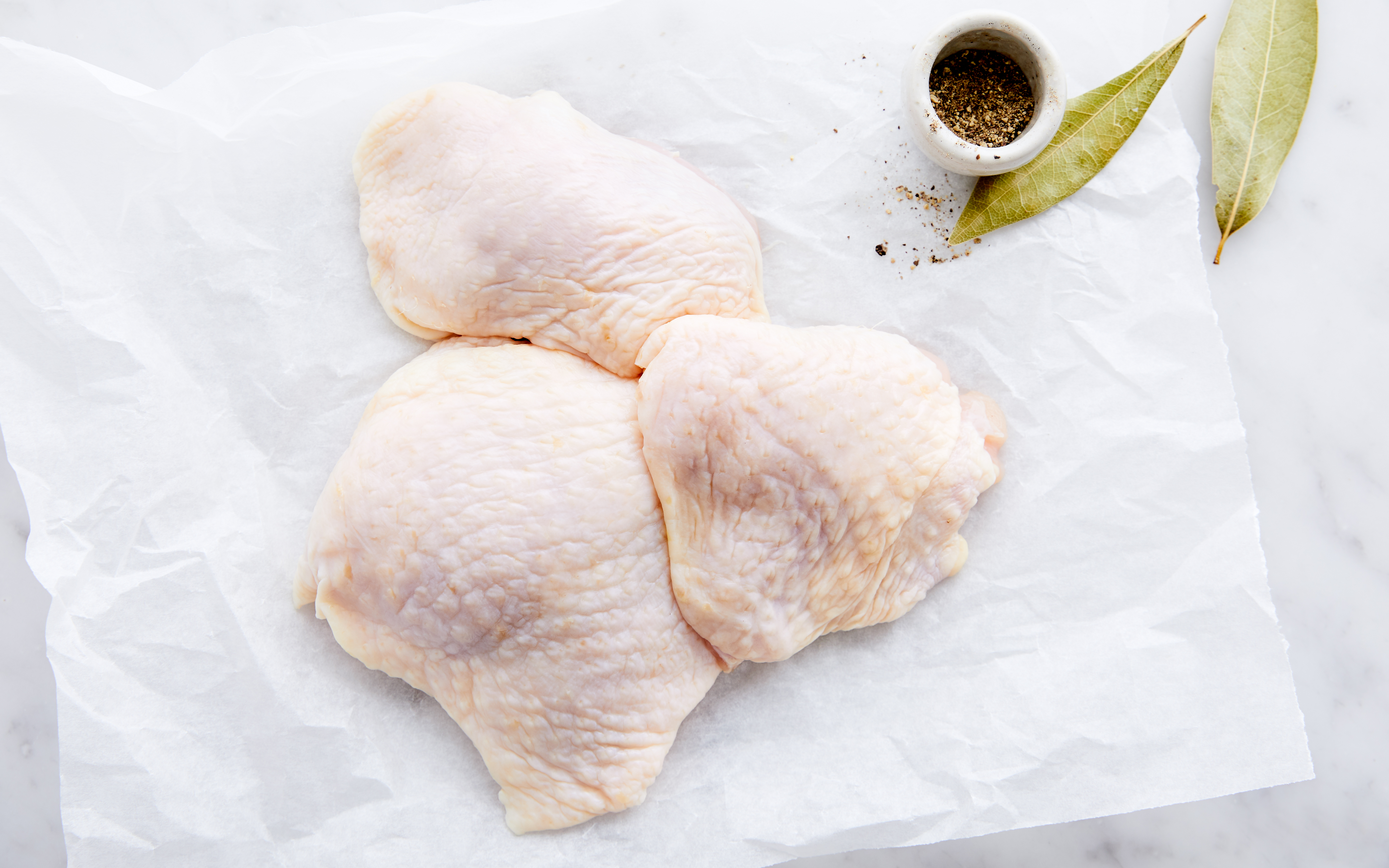 Chicken Thighs, Bone/In, Skin/On - Bundle Pack - 4-4.5 lbs