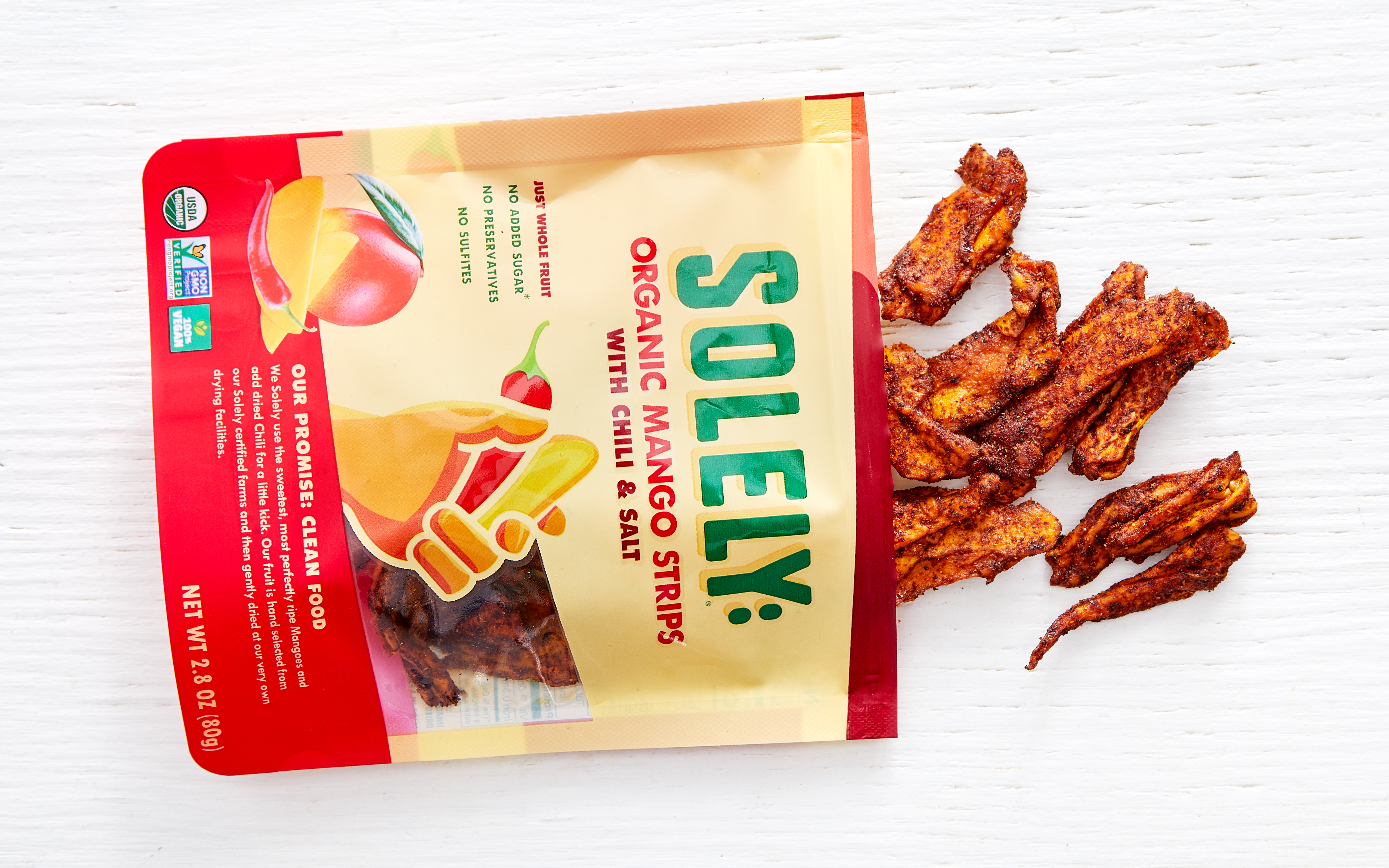 Organic Mango Strips with Chili & Salt Solely SF Bay Good Eggs
