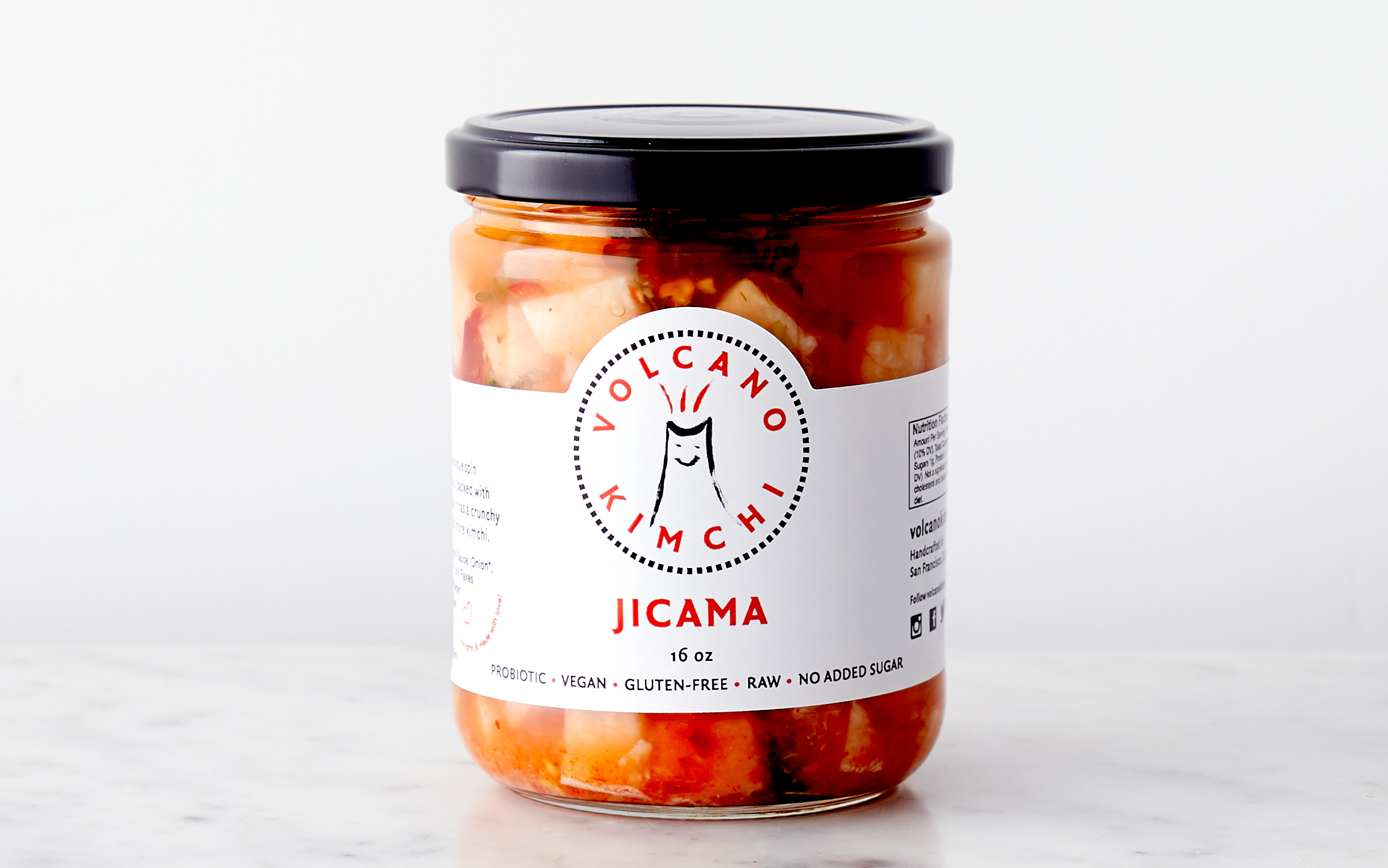 Jicama Kimchi 16 oz Volcano Kimchi Good Eggs