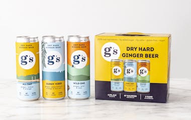 G's Dry Hard Ginger Beers Variety 6-Pack